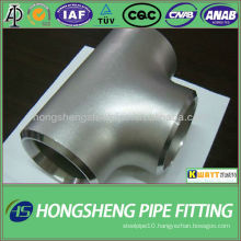 stainless steel pipe fittings reducing tee/ straight tee